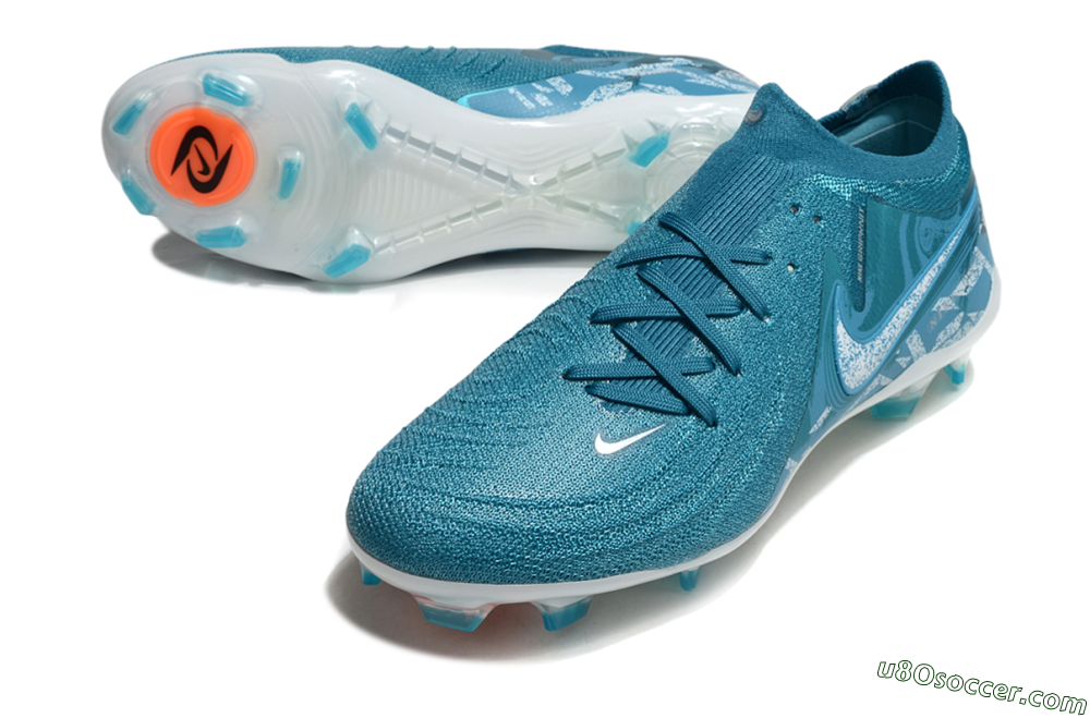 Nike Phantom Luna Elite FG Firm Ground Soccer Cleats - Blue/White 3