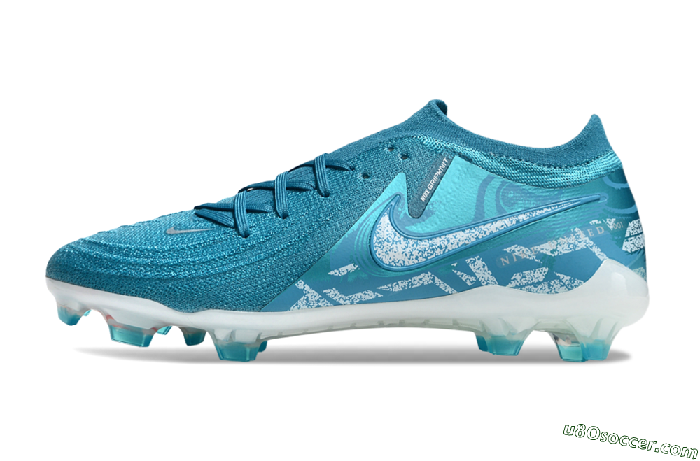 Nike Phantom Luna Elite FG Firm Ground Soccer Cleats - Blue/White 2