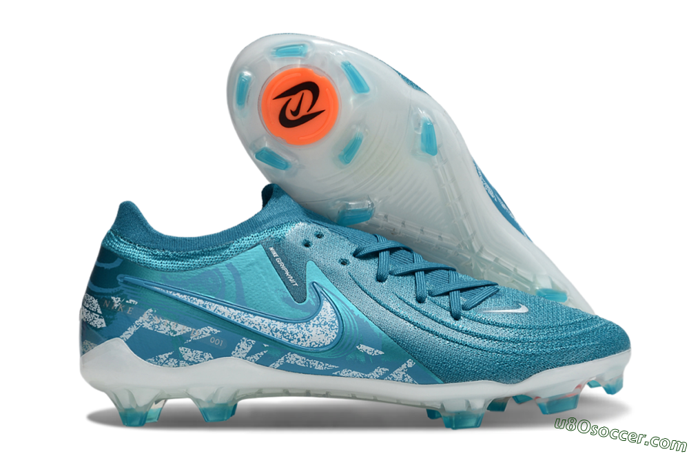 Nike Phantom Luna Elite FG Firm Ground Soccer Cleats - Blue/White 1