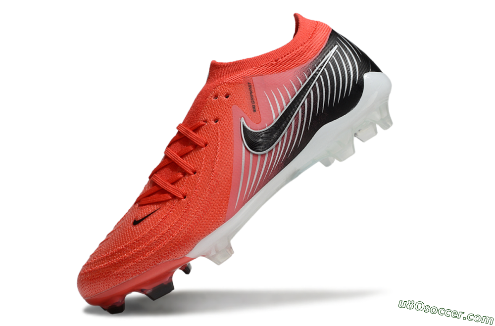 Nike Phantom Luna Elite FG Firm Ground Soccer Cleats - Red/Black/White 5
