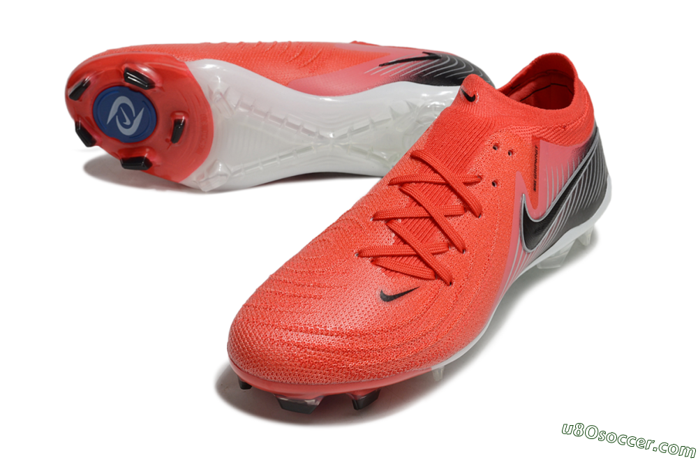 Nike Phantom Luna Elite FG Firm Ground Soccer Cleats - Red/Black/White 3