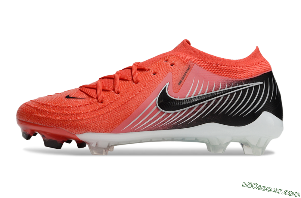 Nike Phantom Luna Elite FG Firm Ground Soccer Cleats - Red/Black/White 2