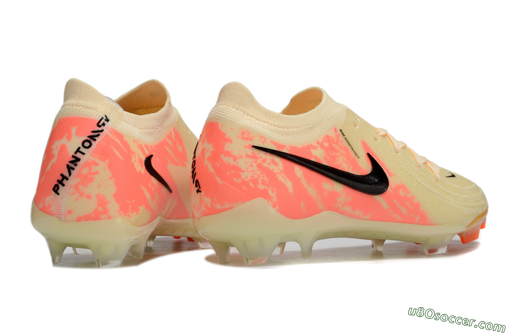Nike Phantom Luna Elite FG Firm Ground Soccer Cleats - Yellow/Pink/Black 6