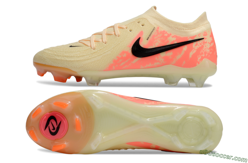 Nike Phantom Luna Elite FG Firm Ground Soccer Cleats - Yellow/Pink/Black 0