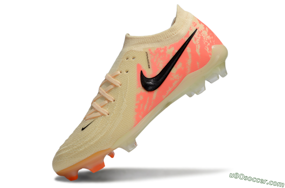 Nike Phantom Luna Elite FG Firm Ground Soccer Cleats - Yellow/Pink/Black 5