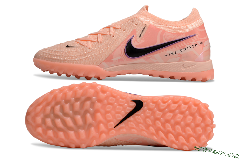 Nike Phantom GX 2 Elite TF Artificial Turf Soccer Shoes - Pink/Black/Purple 0