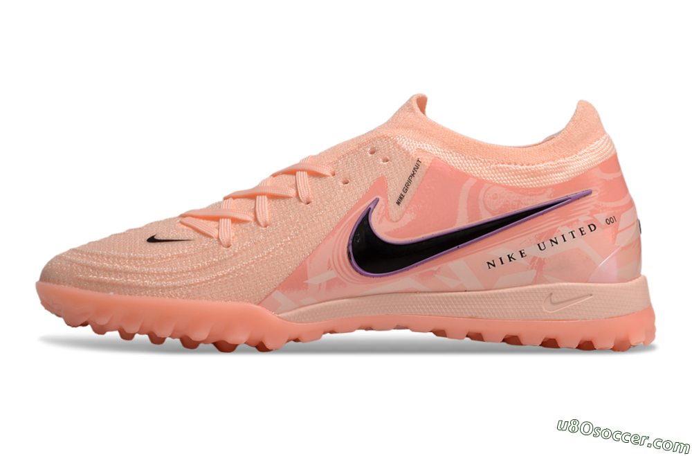 Nike Phantom GX 2 Elite TF Artificial Turf Soccer Shoes - Pink/Black/Purple 2