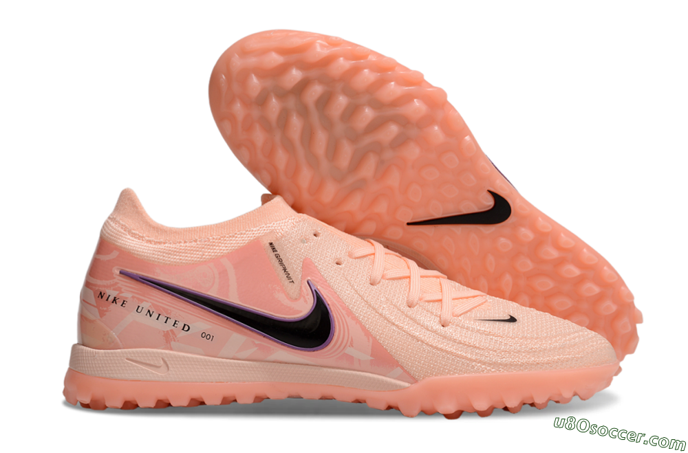 Nike Phantom GX 2 Elite TF Artificial Turf Soccer Shoes - Pink/Black/Purple 1