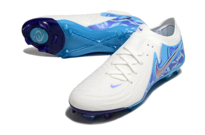 Nike Phantom Luna Elite FG Firm Ground Soccer Cleats - Beige/Blue/White