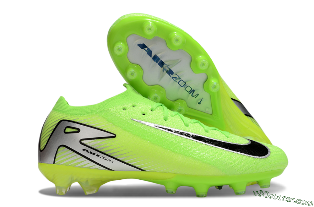 Nike Air Zoom Mercurial Vapor 16 Elite AG Artificial Grass Soccer Cleats - Yellow/Black/Silver 1