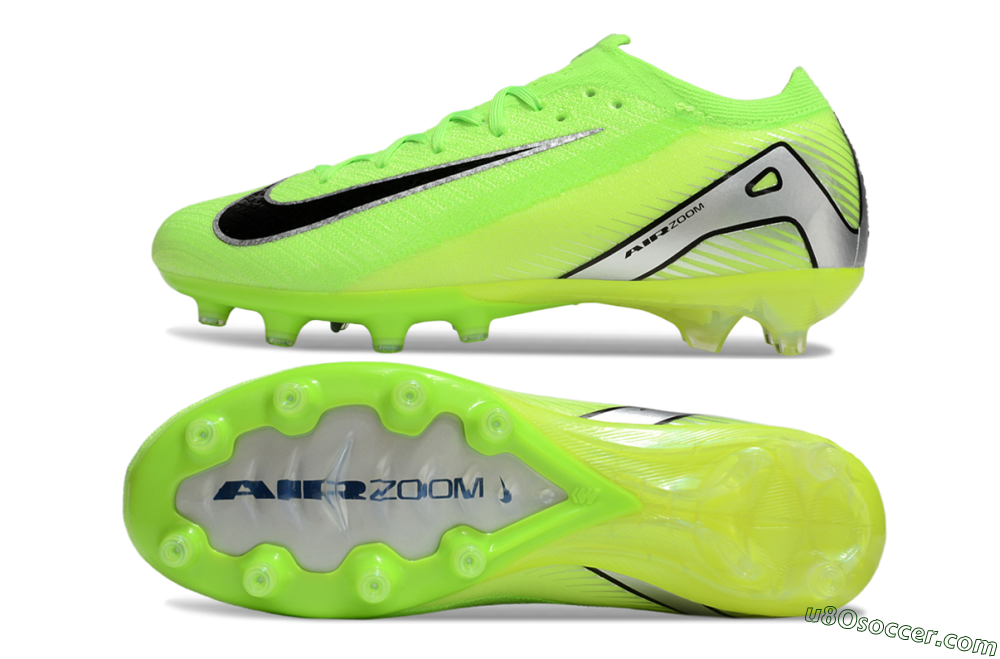 Nike Air Zoom Mercurial Vapor 16 Elite AG Artificial Grass Soccer Cleats - Yellow/Black/Silver 0