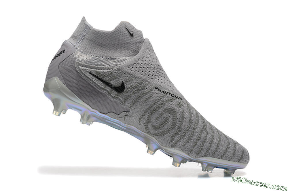 Nike Phantom GX 2 Elite FG Firm Ground Soccer Cleats - Grey/Black/Gold 7