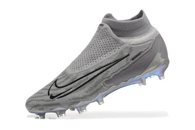 Nike Phantom GX 2 Elite FG Firm Ground Soccer Cleats - Grey/Black/Gold