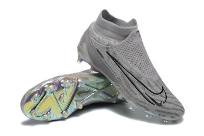 Nike Phantom GX 2 Elite FG Firm Ground Soccer Cleats - Grey/Black/Gold