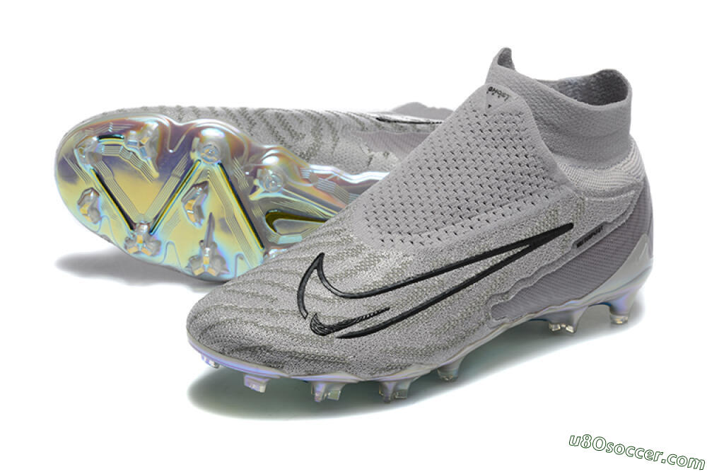 Nike Phantom GX 2 Elite FG Firm Ground Soccer Cleats - Grey/Black/Gold 3
