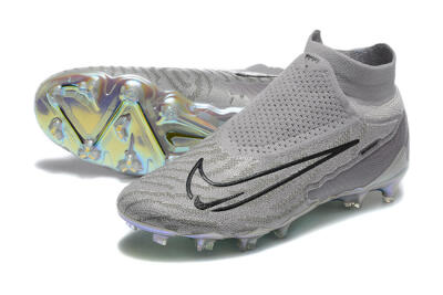Nike Phantom GX 2 Elite FG Firm Ground Soccer Cleats - Grey/Black/Gold