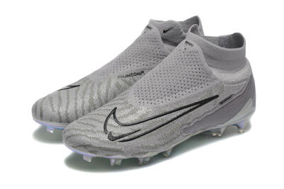 Nike Phantom GX 2 Elite FG Firm Ground Soccer Cleats - Grey/Black/Gold