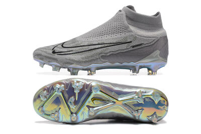 Nike Phantom GX 2 Elite FG Firm Ground Soccer Cleats - Grey/Black/Gold