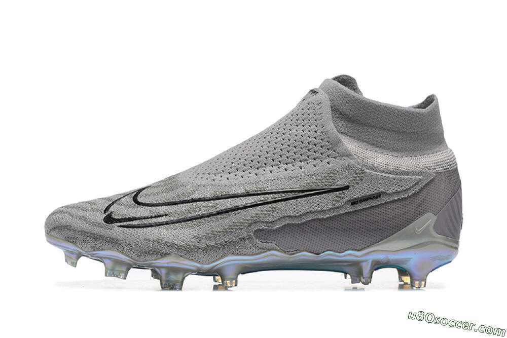 Nike Phantom GX 2 Elite FG Firm Ground Soccer Cleats - Grey/Black/Gold 2