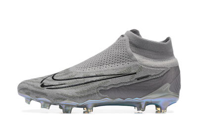 Nike Phantom GX 2 Elite FG Firm Ground Soccer Cleats - Grey/Black/Gold