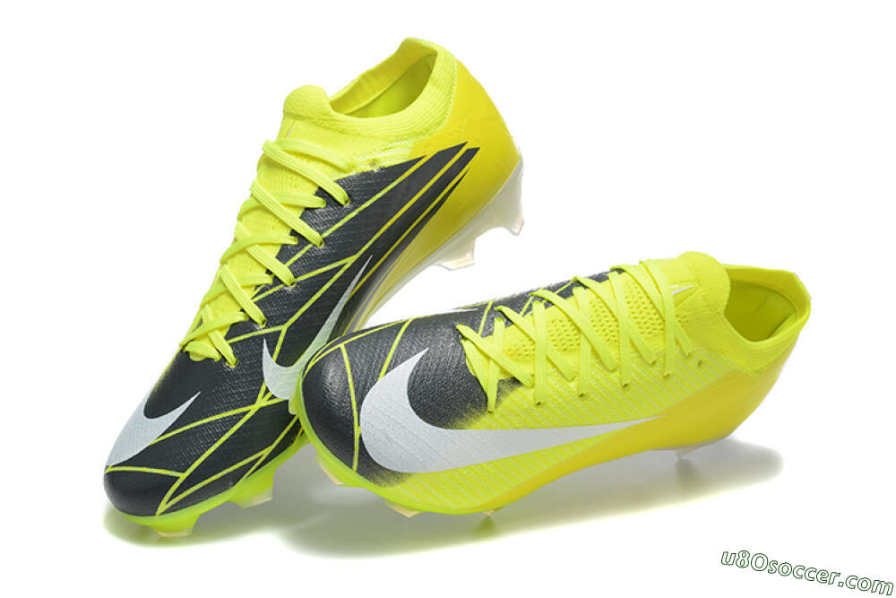Nike Air Zoom Mercurial Vapor 16 Elite FG Firm Ground Soccer Cleats - Yellow/Black/White 6