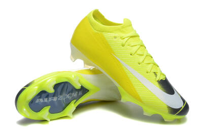 Nike Air Zoom Mercurial Vapor 16 Elite FG Firm Ground Soccer Cleats - Yellow/Black/White