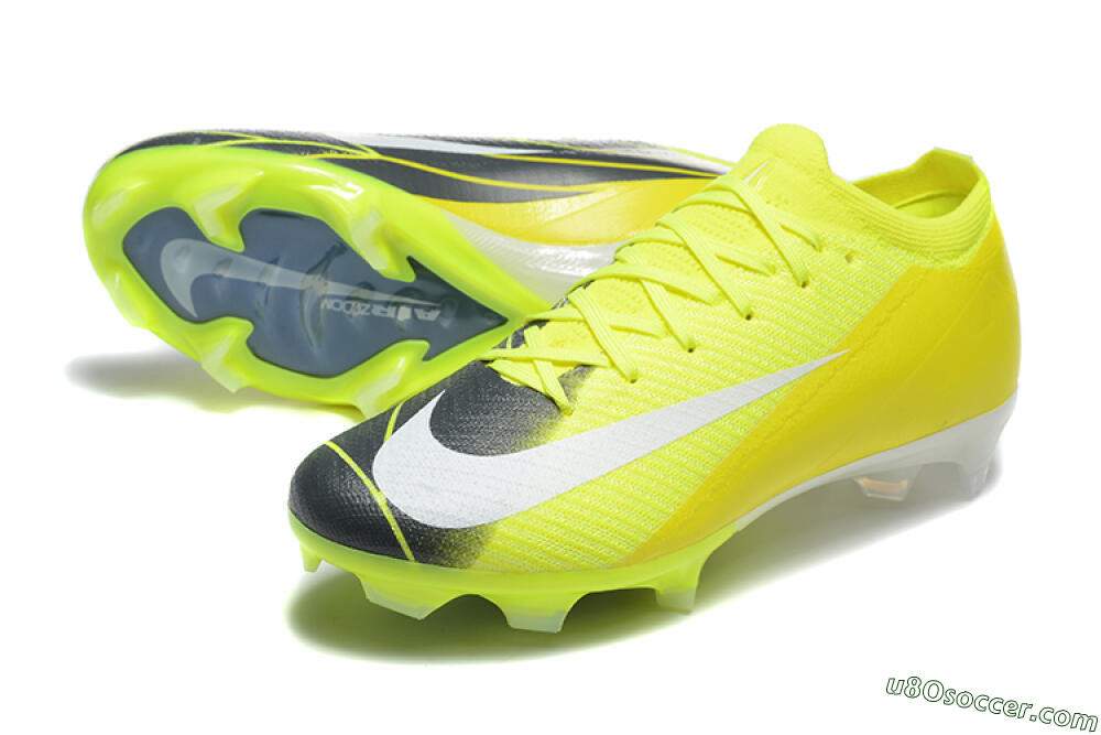 Nike Air Zoom Mercurial Vapor 16 Elite FG Firm Ground Soccer Cleats - Yellow/Black/White 3