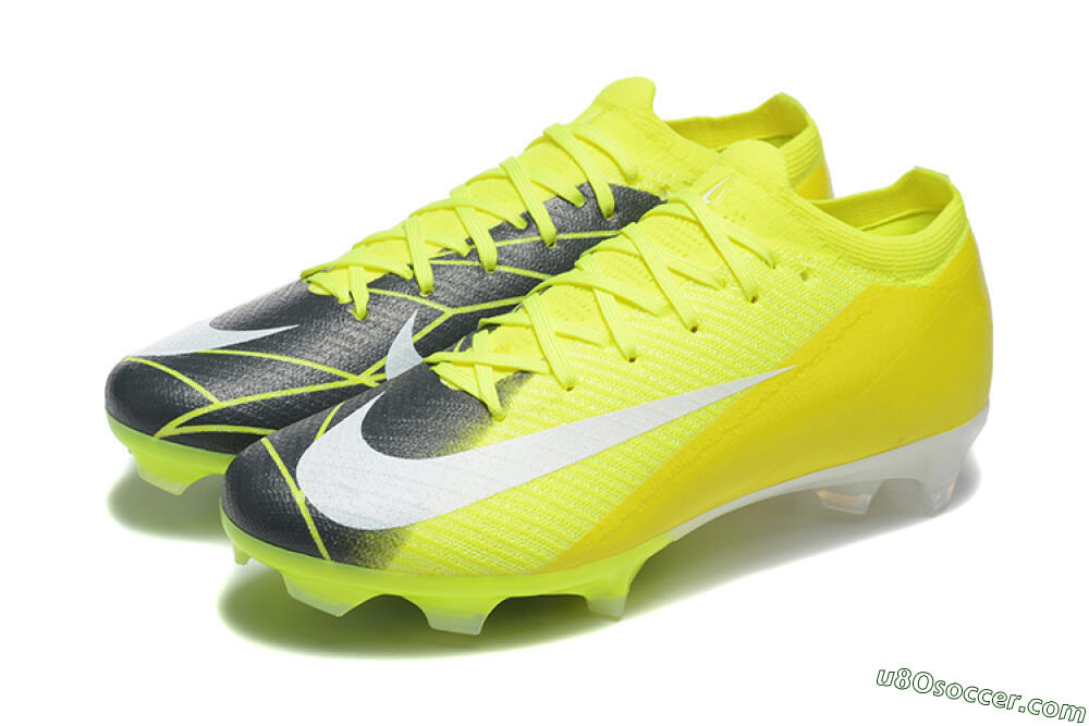 Nike Air Zoom Mercurial Vapor 16 Elite FG Firm Ground Soccer Cleats - Yellow/Black/White 5