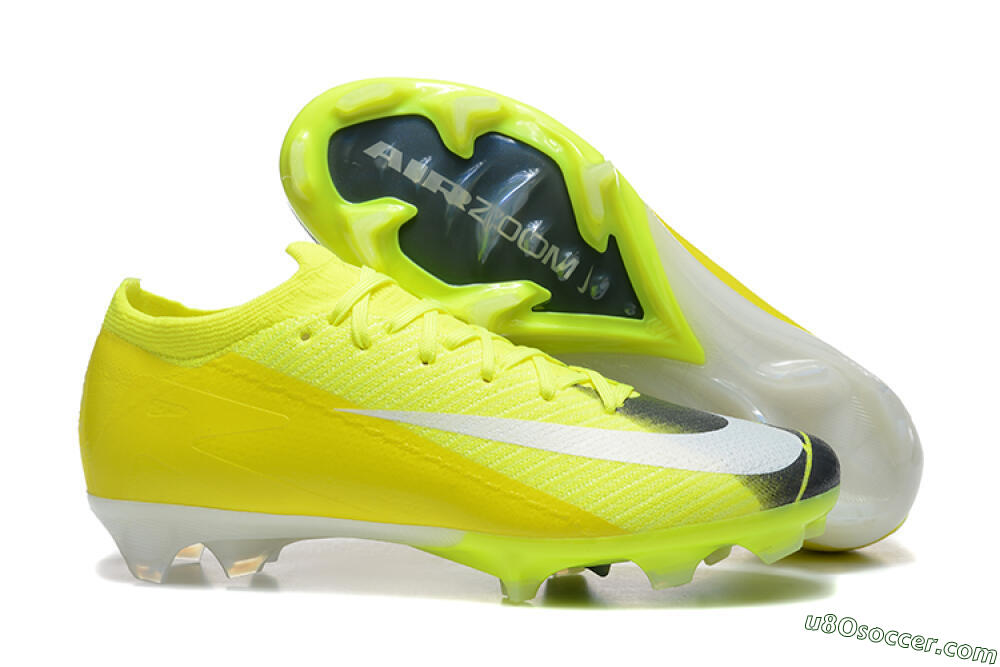 Nike Air Zoom Mercurial Vapor 16 Elite FG Firm Ground Soccer Cleats - Yellow/Black/White 1