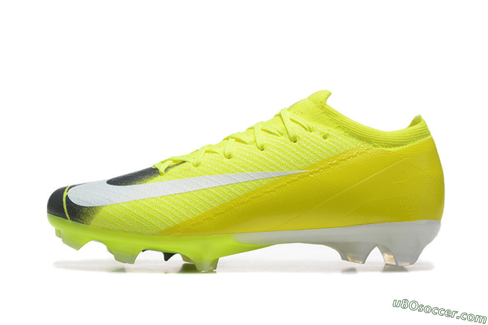 Nike Air Zoom Mercurial Vapor 16 Elite FG Firm Ground Soccer Cleats - Yellow/Black/White 2