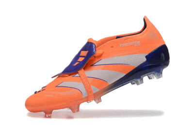 Adidas Predator Elite 25 Foldover Tongue FG Firm Ground Soccer Cleats - Orange/Purple/Blue