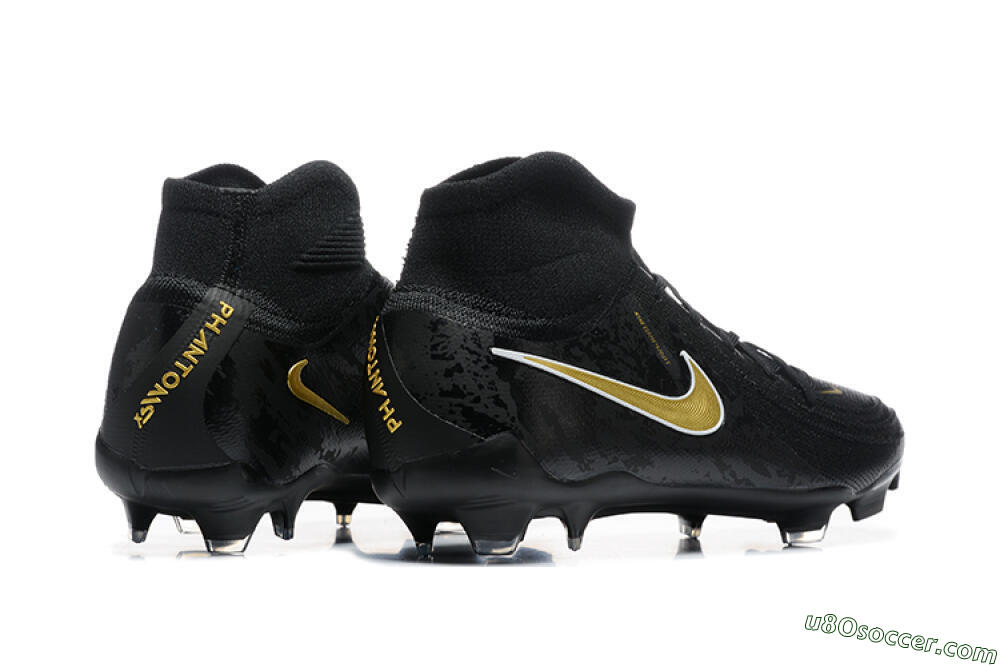Nike Phantom Luna Elite FG Firm Ground Soccer Cleats - Black/Gold 9