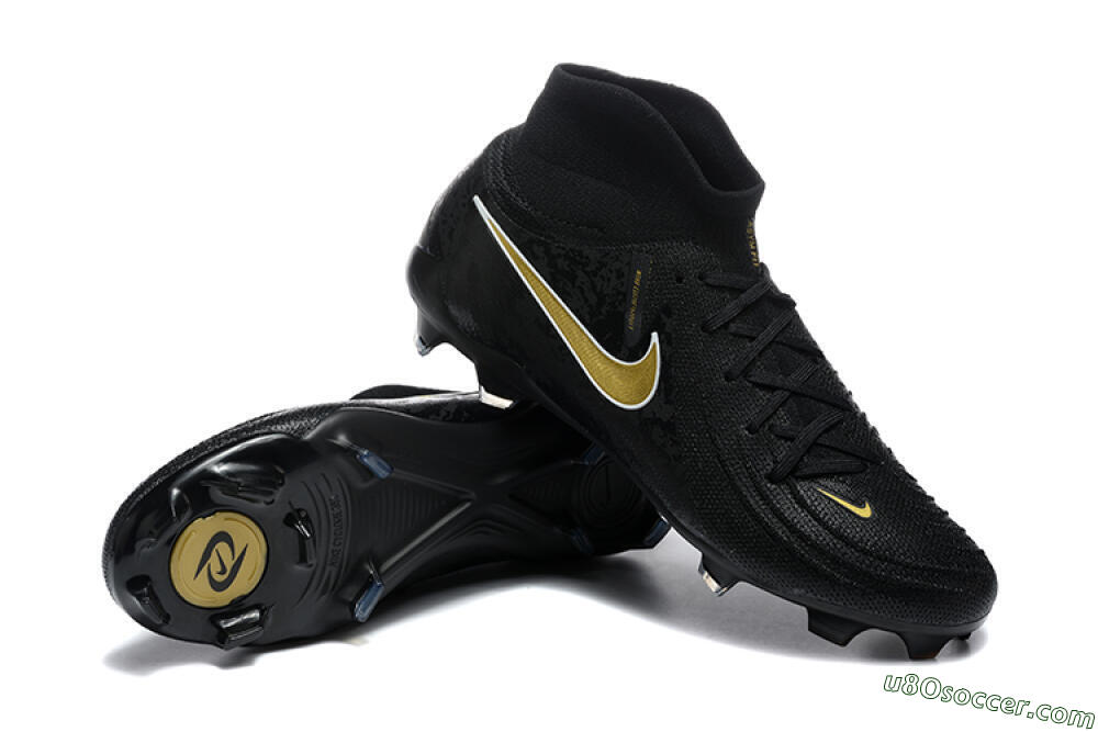 Nike Phantom Luna Elite FG Firm Ground Soccer Cleats - Black/Gold 4