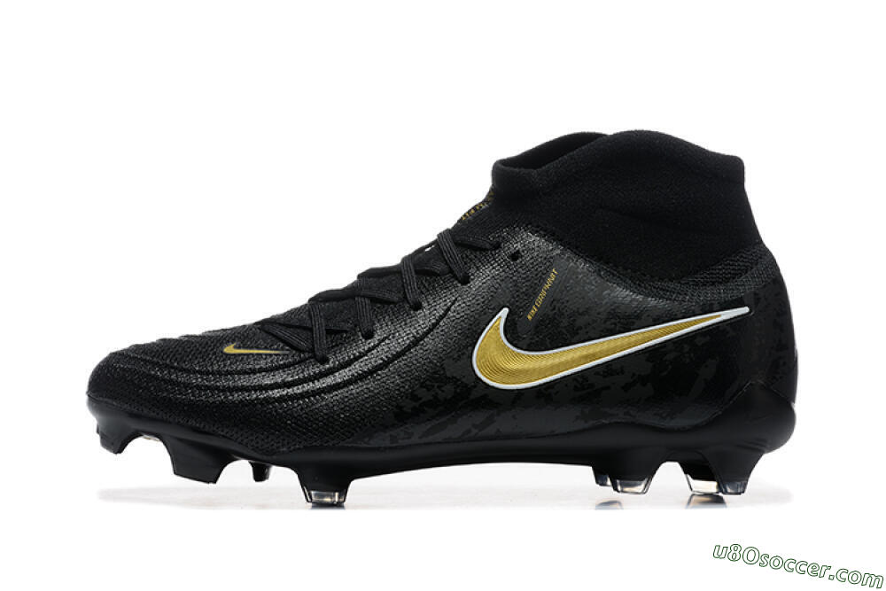 Nike Phantom Luna Elite FG Firm Ground Soccer Cleats - Black/Gold 2