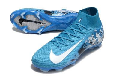 Nike Air Zoom Mercurial Superfly 10 Elite FG Firm Ground Soccer Cleats - Blue/White/Black