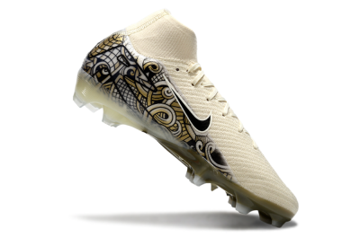 Nike Air Zoom Mercurial Superfly 10 Elite FG Firm Ground Soccer Cleats - Beige/Black/Yellow