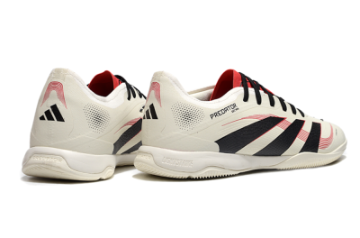 Adidas Predator 25 Elite IC Indoor & Futsal Soccer Shoes - Beige/Black/Red