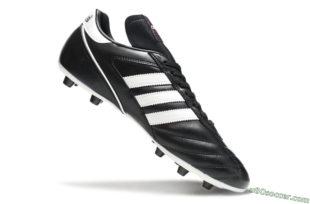 Adidas Kaiser 5 FG Firm Ground Soccer Cleats - Black/White 4