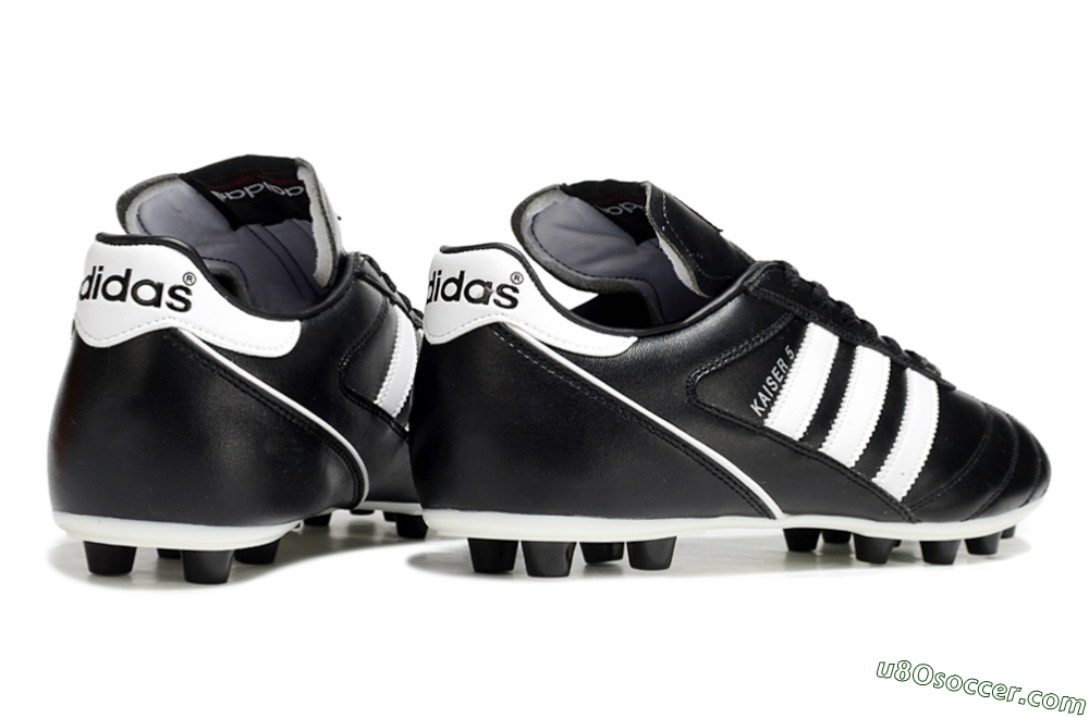 Adidas Kaiser 5 FG Firm Ground Soccer Cleats - Black/White 6