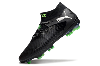 Puma Future 8 Ultimate FG Firm Ground Soccer Cleats - Black/White/Yellow
