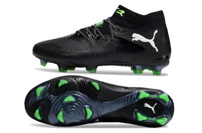 Puma Future 8 Ultimate FG Firm Ground Soccer Cleats - Black/White/Yellow