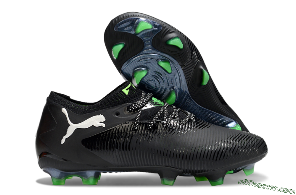 Puma Future 8 Ultimate FG Firm Ground Soccer Cleats - Black/White/Yellow 1