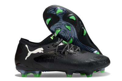Puma Future 8 Ultimate FG Firm Ground Soccer Cleats - Black/White/Yellow