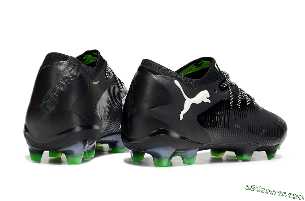 Puma Future 8 Ultimate FG Firm Ground Soccer Cleats - Black/White/Yellow 6