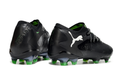 Puma Future 8 Ultimate FG Firm Ground Soccer Cleats - Black/White/Yellow