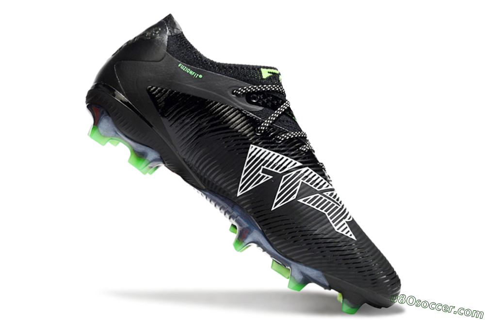 Puma Future 8 Ultimate FG Firm Ground Soccer Cleats - Black/White/Yellow 4