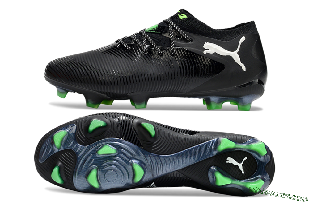 Puma Future 8 Ultimate FG Firm Ground Soccer Cleats - Black/White/Yellow 0