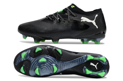 Puma Future 8 Ultimate FG Firm Ground Soccer Cleats - Black/White/Yellow