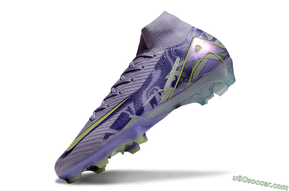 Nike Air Zoom Mercurial Superfly 10 Elite FG Firm Ground Soccer Cleats - Purple/Yellow 5