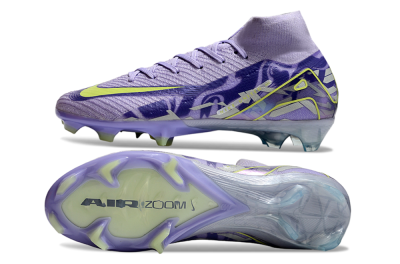 Nike Air Zoom Mercurial Superfly 10 Elite FG Firm Ground Soccer Cleats - Purple/Yellow